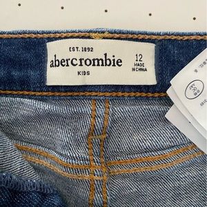 Like new - girls size 12 Abercrombie shorty jean shorts